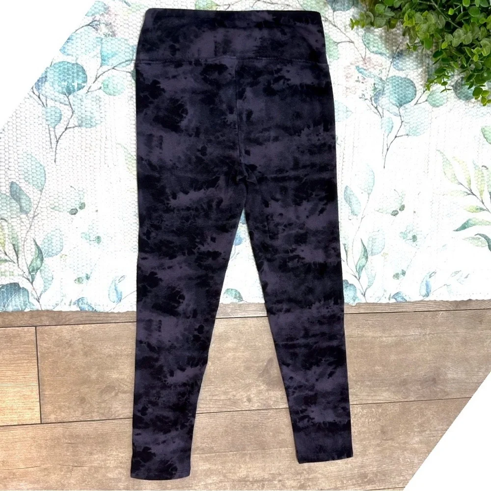 SO Girls Black Gray Tie-Dye Athletic Athleisure Leggings Size Medium